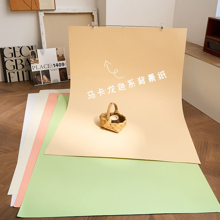 Macaron Color Professional Photography Background Paper for Still Life Product Shooting Pure Color Cardboard