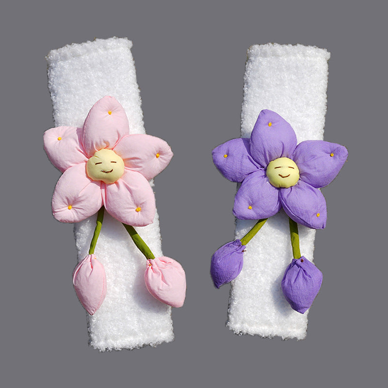 Teddy Fleece Car Seat Belt Shoulder Pads for Women, Anti-Chafe Neck Protector