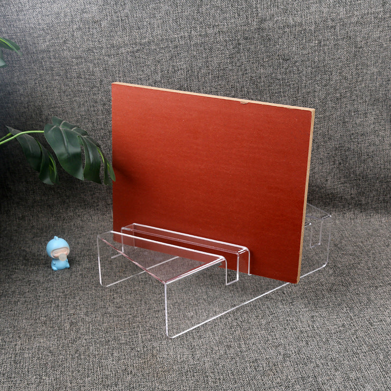 Acrylic Tile & Stone Sample Display Rack for Countertop or Wall Mount