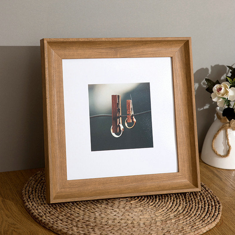 Square Resin Photo Frame for Wall or Tabletop Display, Wedding Photos, Picture Album, 6-inch, 7-inch