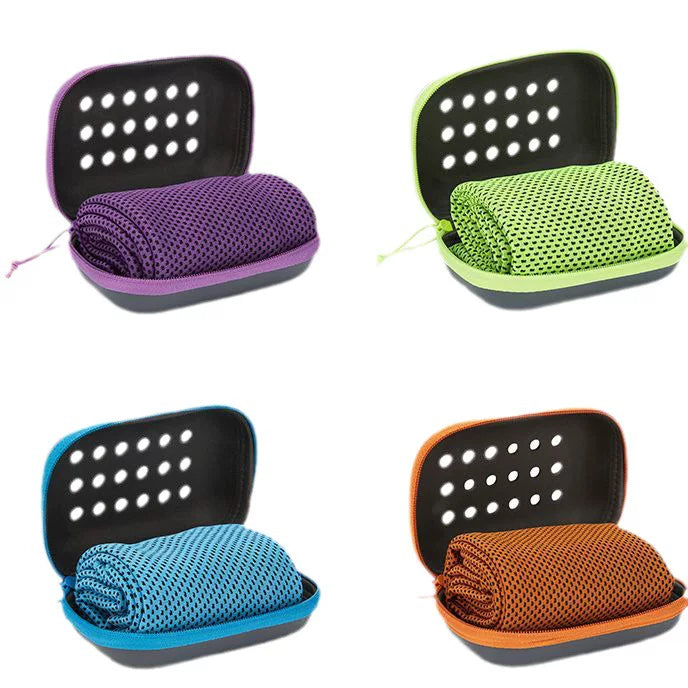 EVA Boxed Cooling Towel for Sports & Fitness - Quick Dry & Sweat Absorbent