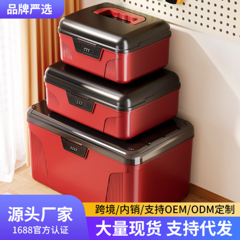 Plastic Password Lock Storage Box for Valuables and Documents