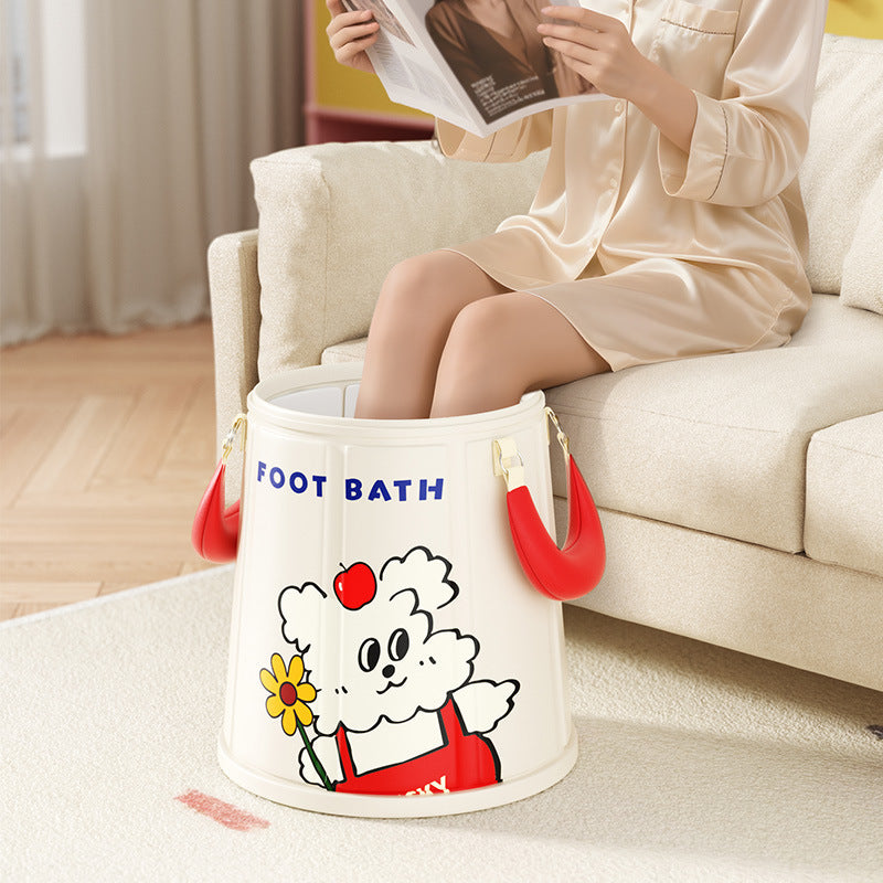 Foldable Portable Foot Bath Bucket for Soaking Feet, Insulated Design