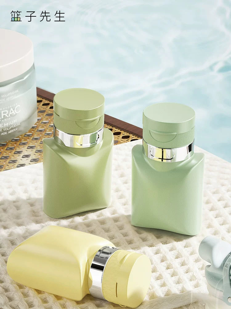 Portable Travel Bottles for Shampoo, Lotion, and Toiletries - Refillable Squeeze Containers