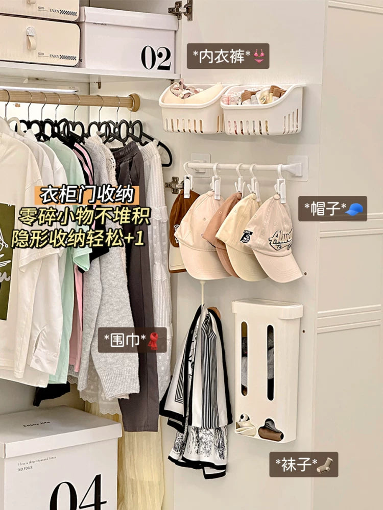 Over-the-Door Closet Organizer for Underwear, Hats, Scarves, and Socks
