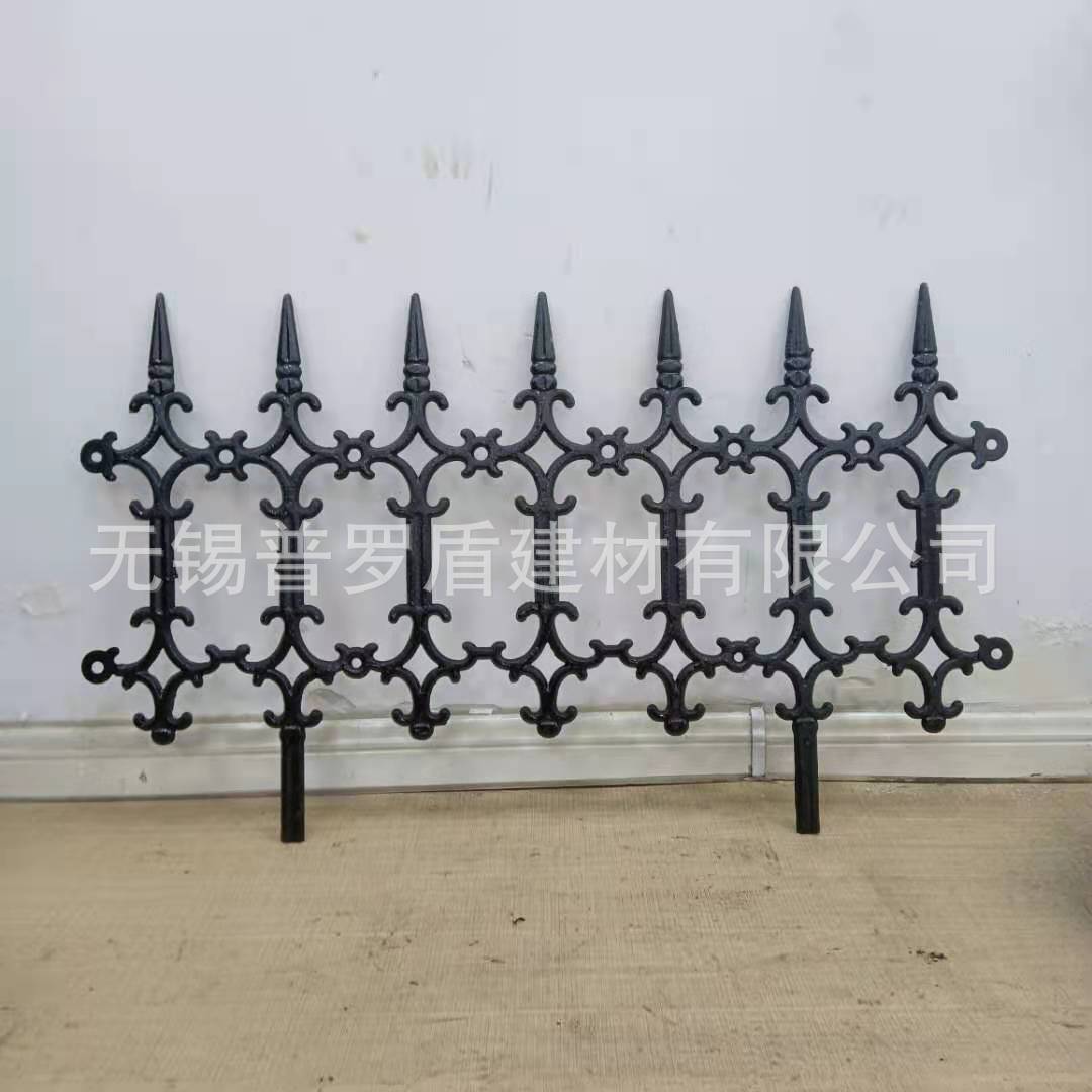 Cast Iron Garden Fence Panel for Lawn, Balcony, and Flower Bed Decoration