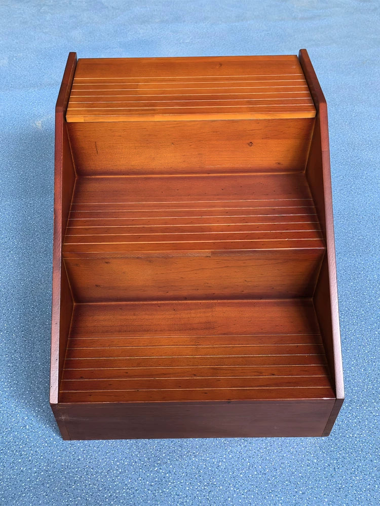Pet Solid Wood Stairs for Beds and Windowsills - Non-Slip Steps for Dogs and Cats, Suitable for Senior and Small Pets