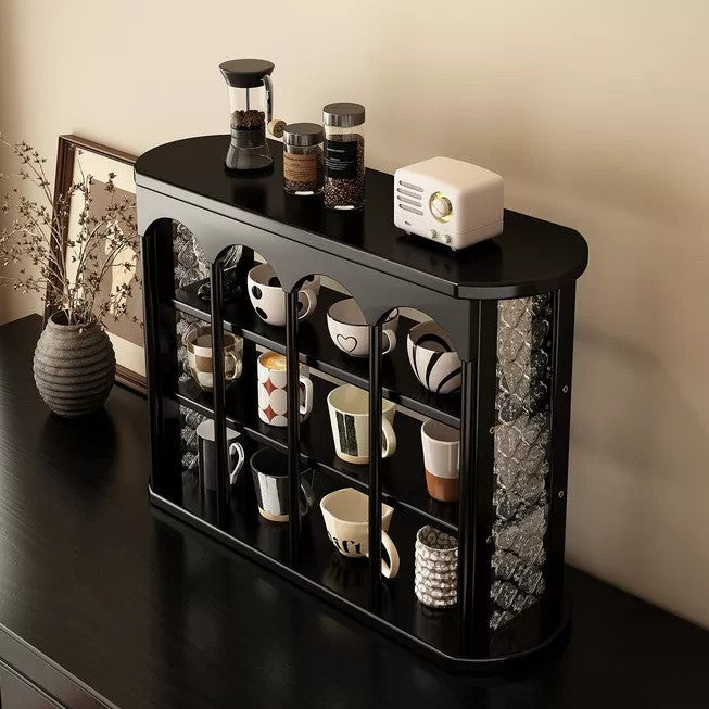Desktop Coffee Cup Holder and Organizer Rack with Multiple Grids