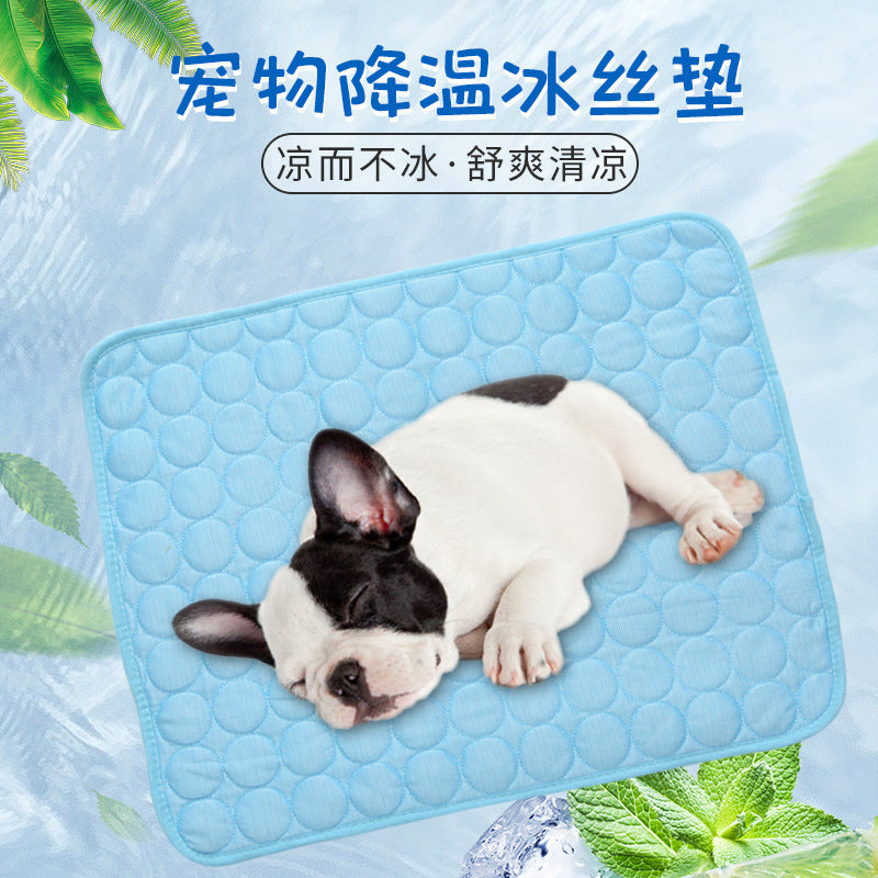 Summer Pet Cooling Mat for Dogs and Cats, Ice Silk Pad for Heat Dissipation