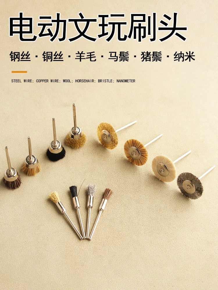 2.35mm Mixed Rotary Tool Brush Set for Polishing and Cleaning