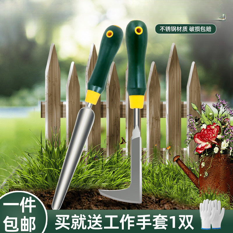 Stainless Steel Garden Hand Tools for Planting, Weeding, and Cultivating