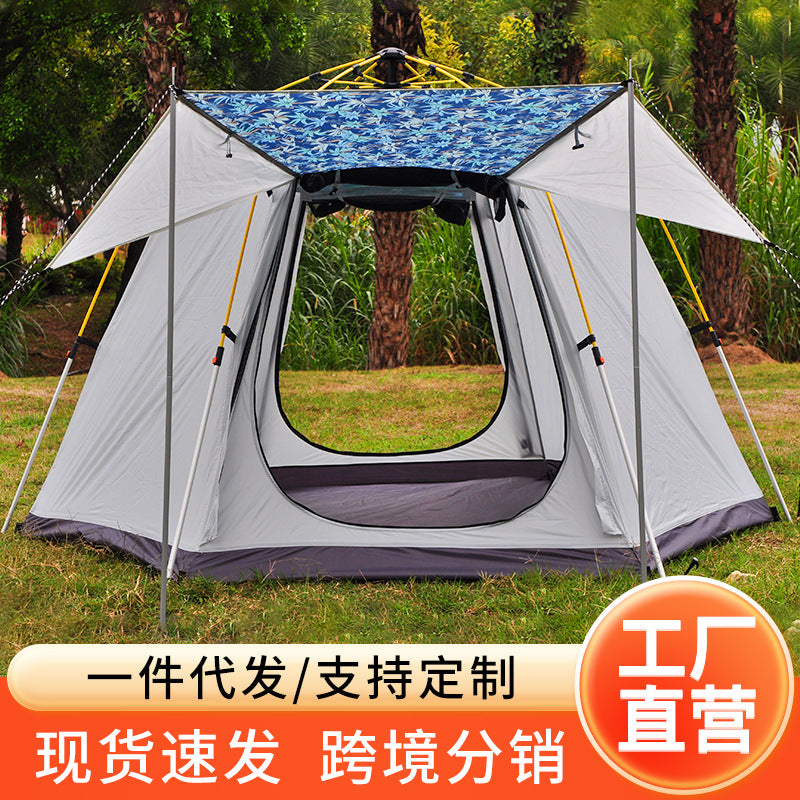 Automatic Pop-Up Camping Tent for Outdoor 2-4 Person, Waterproof Instant Setup Travel Tent