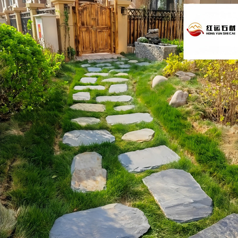 Irregular Bluestone Stepping Stones for Garden Paths and Lawns