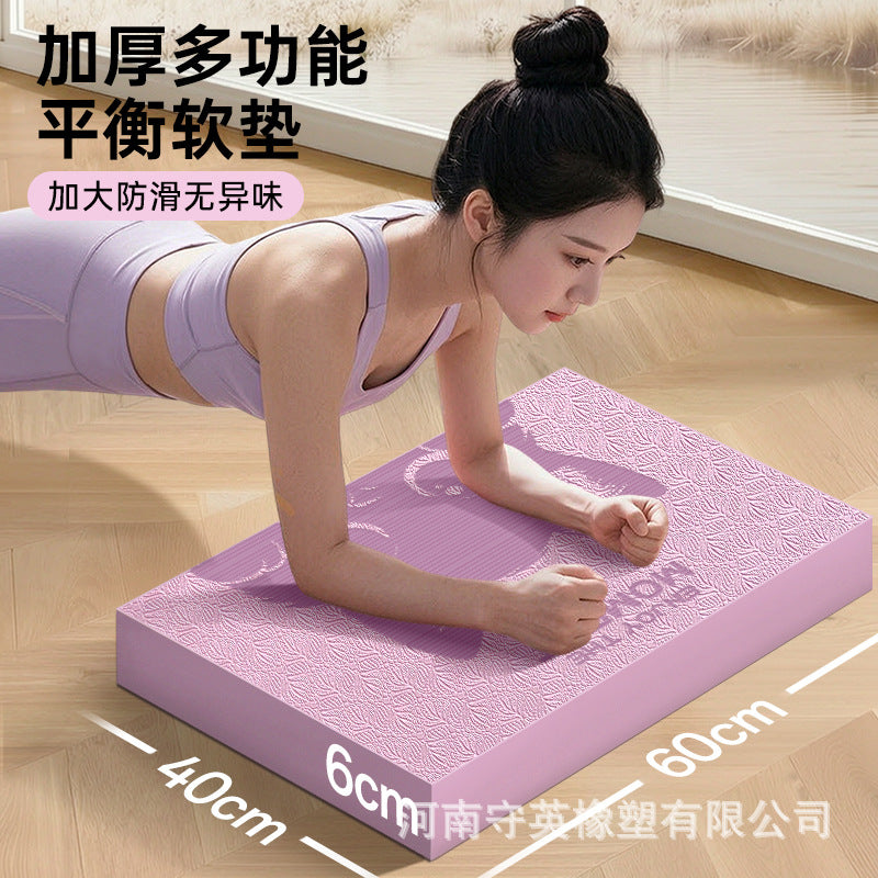 Extra Thick Yoga Balance Pad for Core Training and Abdominal Wheel Support