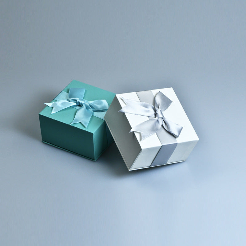 Jewelry Gift Box with Bow for Rings, Necklaces, and Small Accessories