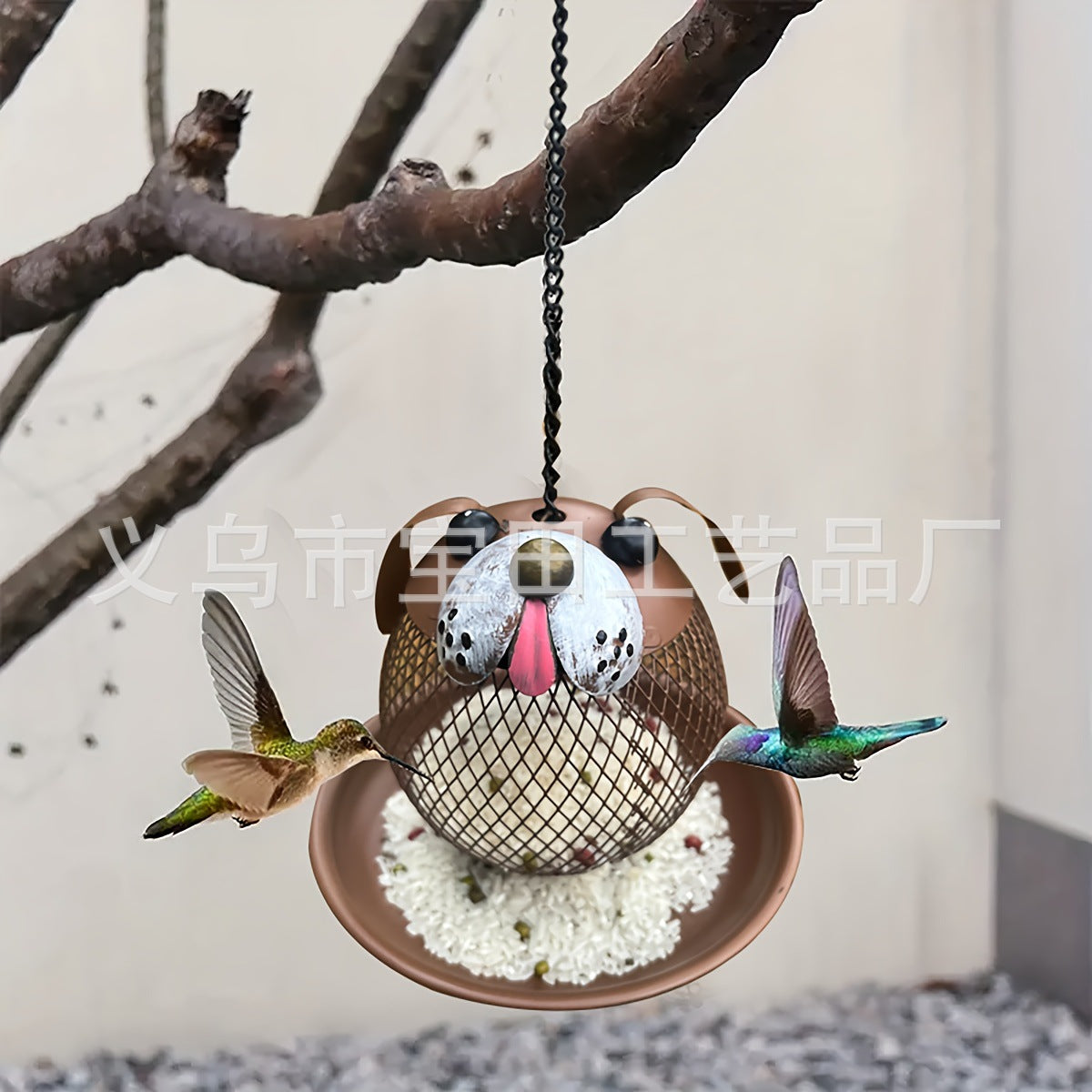 Squirrel-Proof Metal Bird Feeder for Garden & Yard
