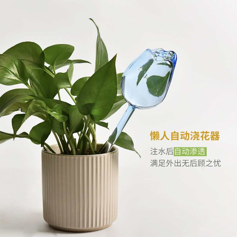 Creative Tulip Flower Self-Watering Device for Potted Plants