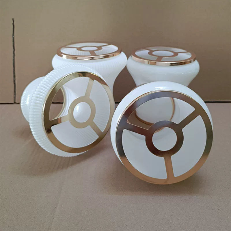 European Crystal Glass Lampshade for E14/E27 Screw Base, Universal Replacement for Wall and Table Lamps