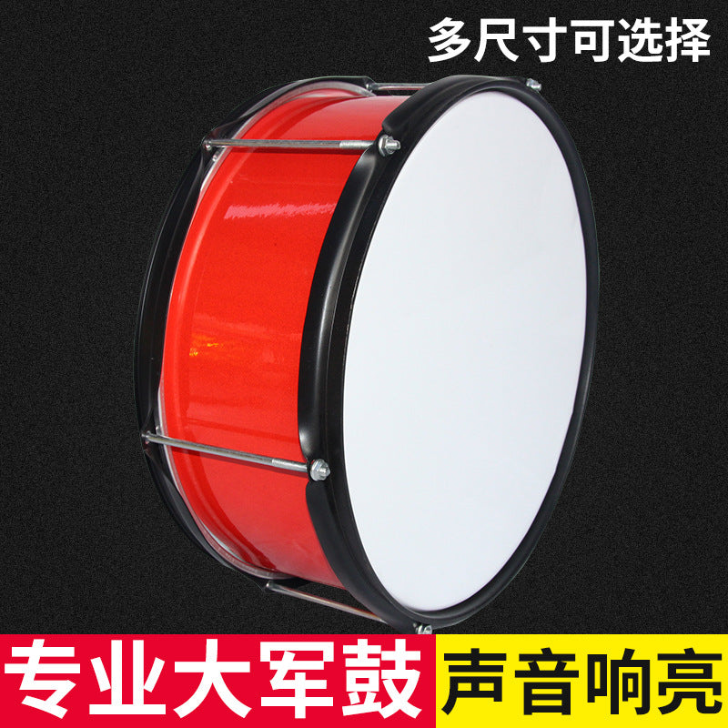 Stainless Steel Snare Drum for School Bands and Orchestras, 13-25 Inch