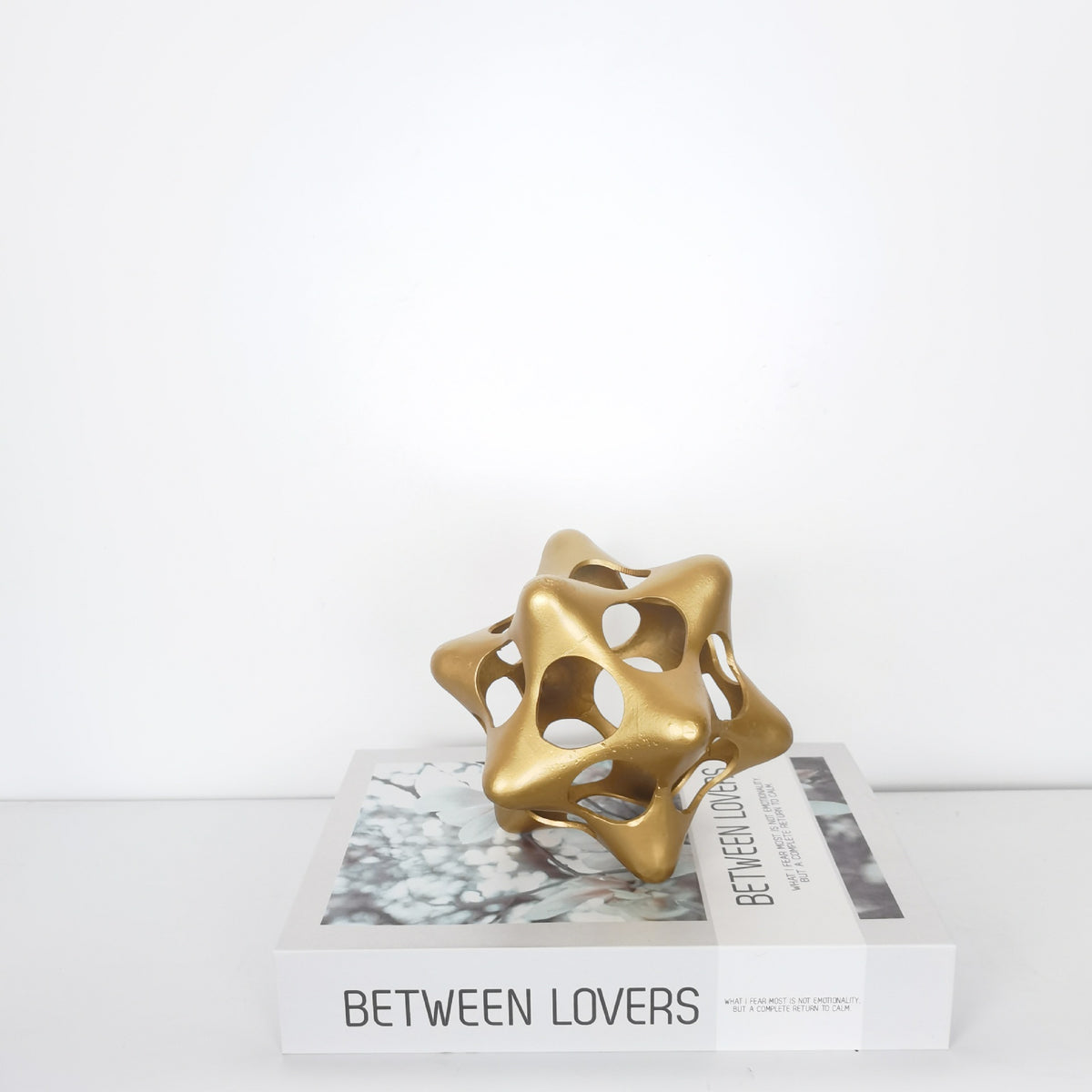 Modern Creative Metal Hollow Sphere Ornament for Home Decor