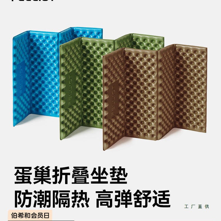 Outdoor Egg Crate Folding Moisture-proof Hiking Seat Cushion Portable Camping Mat Waterproof Pad
