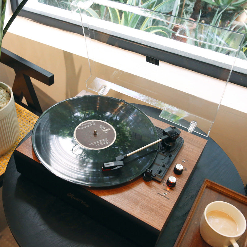 Integrated Vinyl Record Player Creative Birthday Gift Retro Bluetooth Speaker Living Room Phonograph LP Art