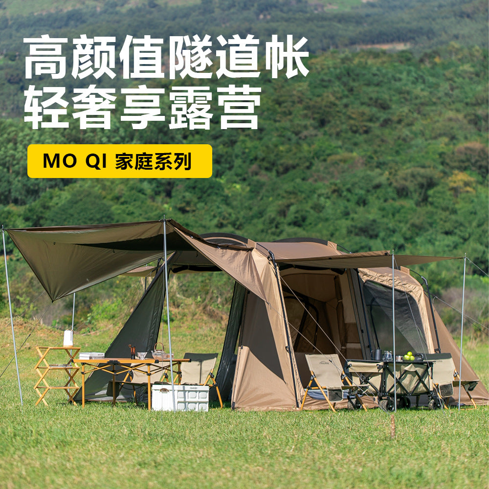 Large 6-10 Person Tunnel Tent for Outdoor Camping, Picnics, and Rain/Sun Protection