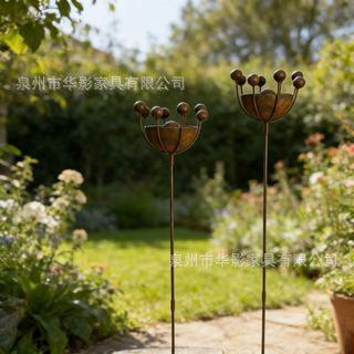 Rustic Garden Plant Fruit Ground Stake Decor