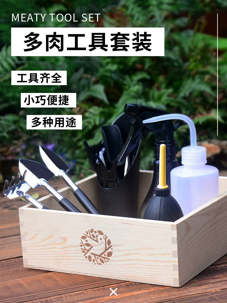 Succulent Plant Gardening Tool Set with Transplanting Mat