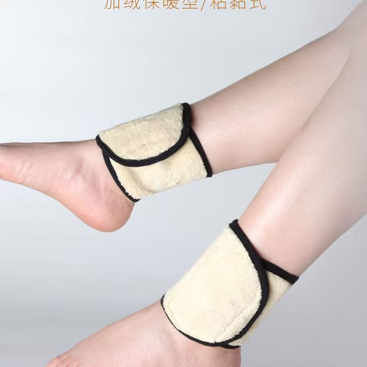 Thickened Thermal Ankle Warmers for Men and Women, Plush Lined Ankle Support Sleeves for Winter Cycling