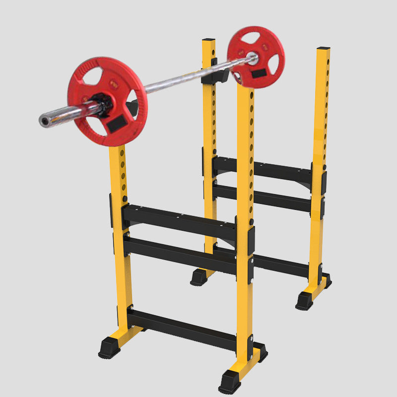 Adjustable Portable Split Squat Rack Bench Press Stand for Weightlifting and Strength Training