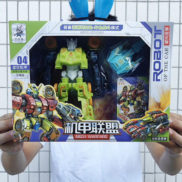 2-in-1 Robot Transforming Armored Vehicle Educational Toy