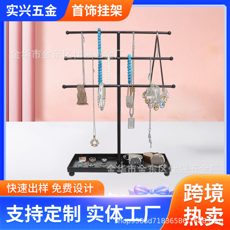 Nordic Style 3-Tier Jewelry Display Stand for Necklaces Bracelets Rings