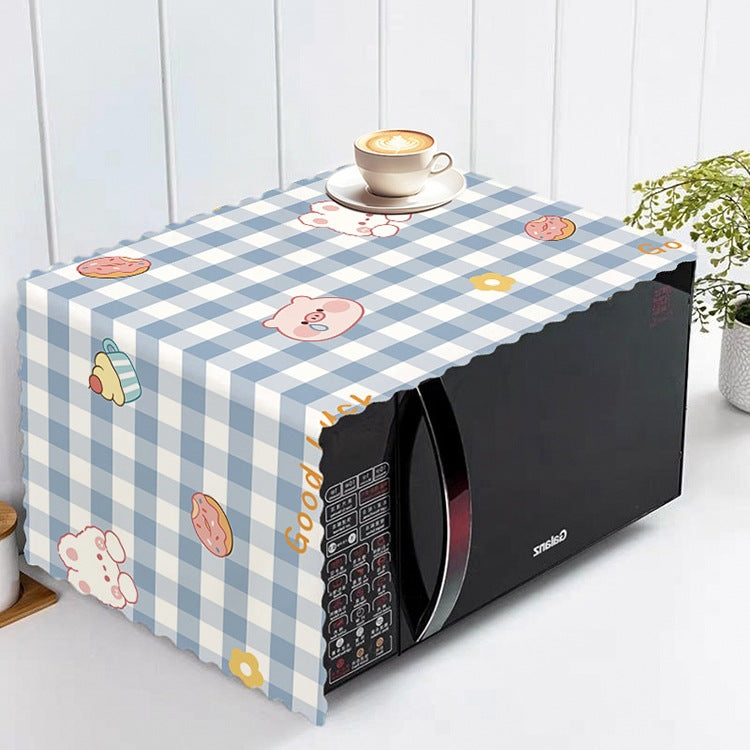 Microwave Oven Dust Cover with Nordic Style Print, Oil-Proof and Waterproof Appliance Cover