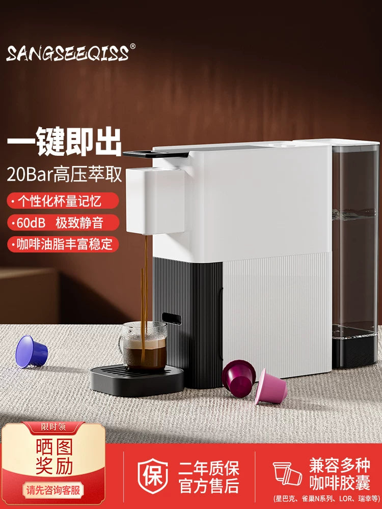 Automatic Capsule Coffee Machine for Home & Office, Portable Espresso Maker