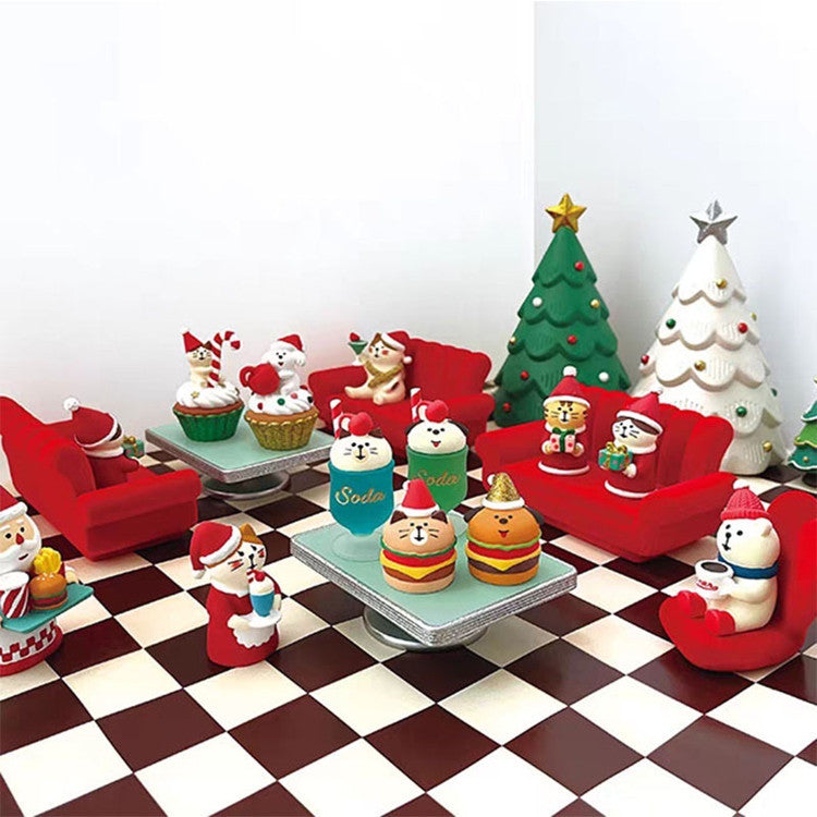 Christmas Miniature Scene Ornaments for DIY Decor and Photography Props