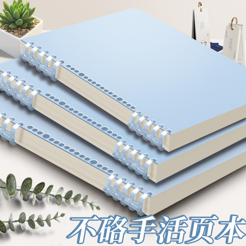 Thickened Detachable Ring Notebook for Students, B5/A5 Refillable Loose-Leaf Journal