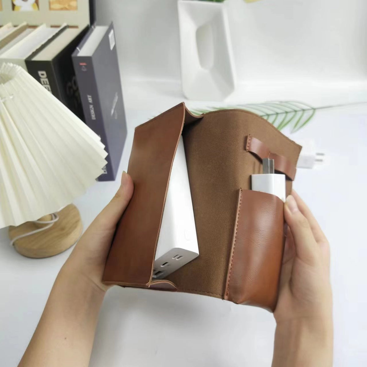 Portable Electronic Organizer Bag for Power Bank, Cables, and Accessories