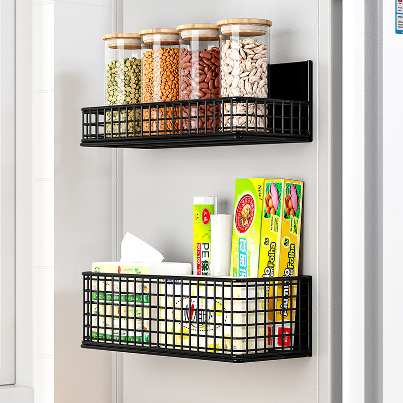 Magnetic Storage Rack for Washing Machine & Refrigerator Side - No-Drill Organizer