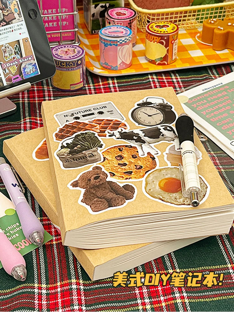 Vintage Thick Blank Notebook for Students, Journal, Diary, Sketchbook, or Planner