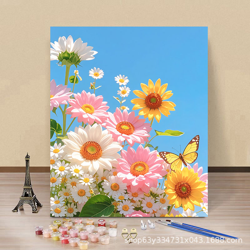 DIY Digital Oil Painting Kit Spring Floral Design for Home Decor and Gifts