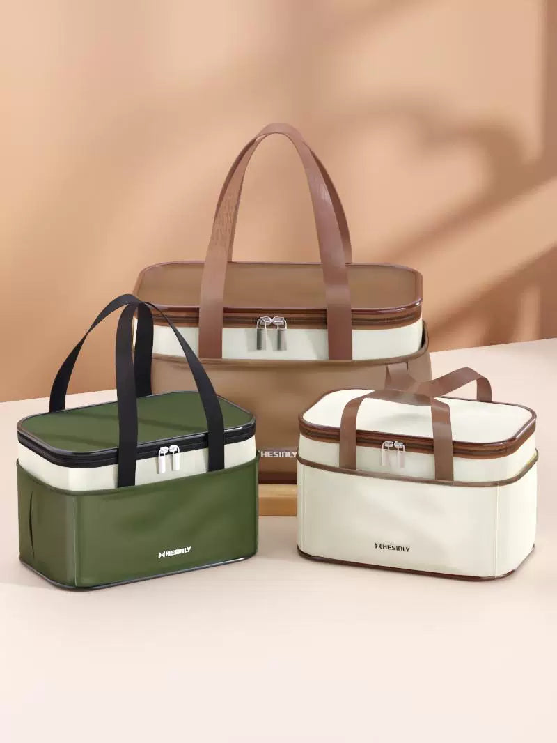 Insulated Lunch Bag for Work and Outdoors, Waterproof Aluminum Foil Bento Cooler Tote