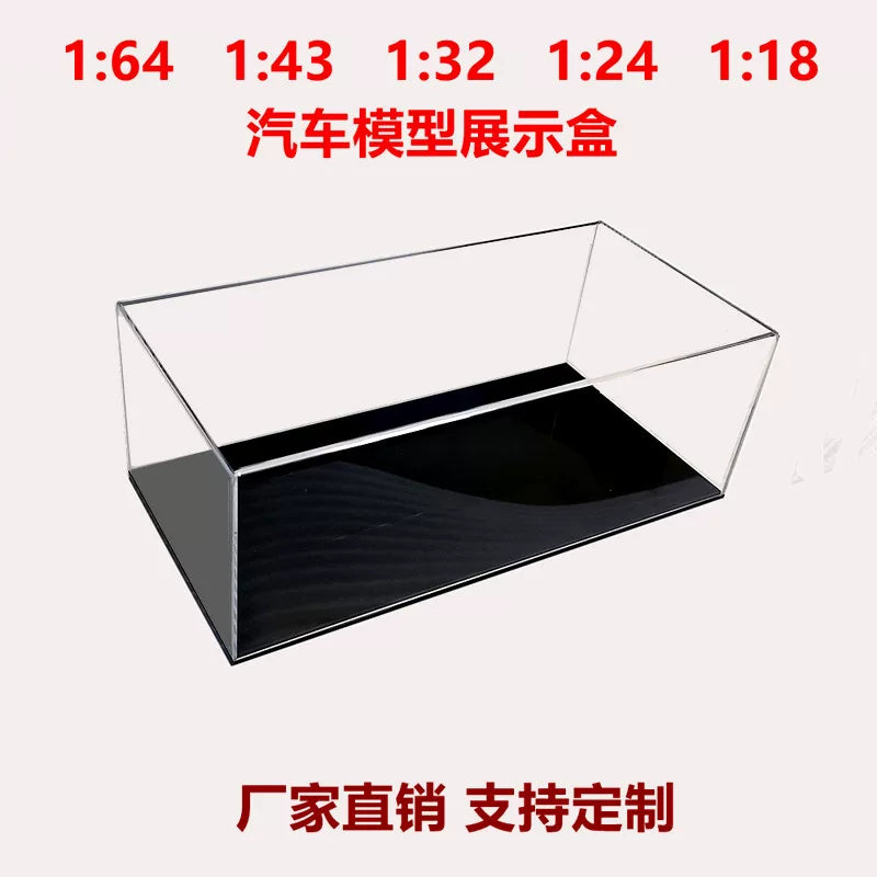 Clear Acrylic Display Case for 1:18 1:24 1:32 1:43 1:64 Scale Diecast Car Models Dustproof