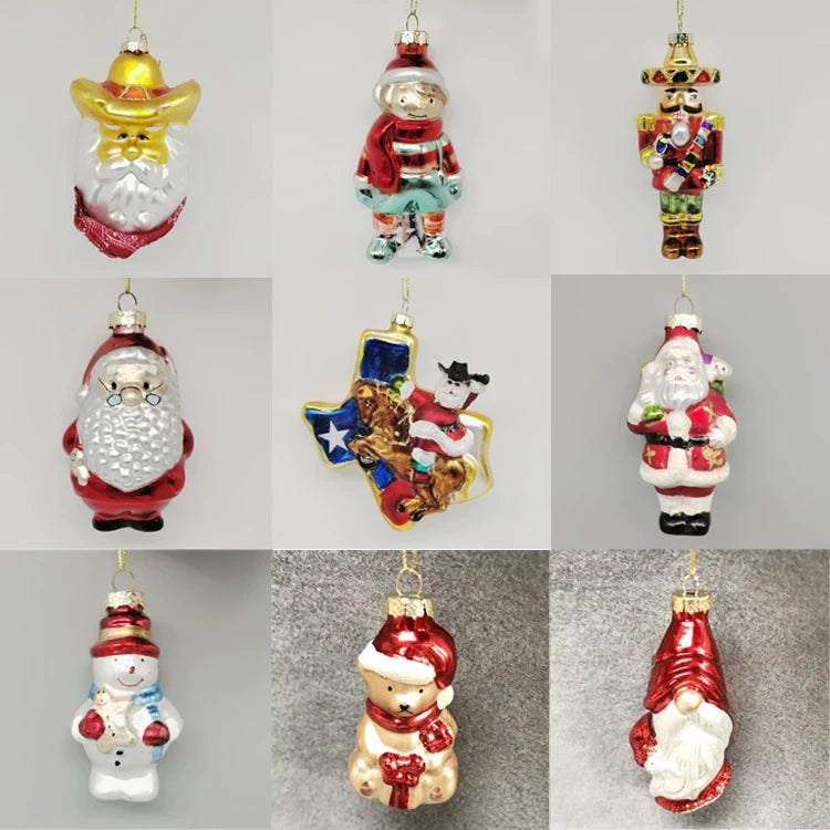 Christmas Tree Glass Ornament Set for Holiday Decoration
