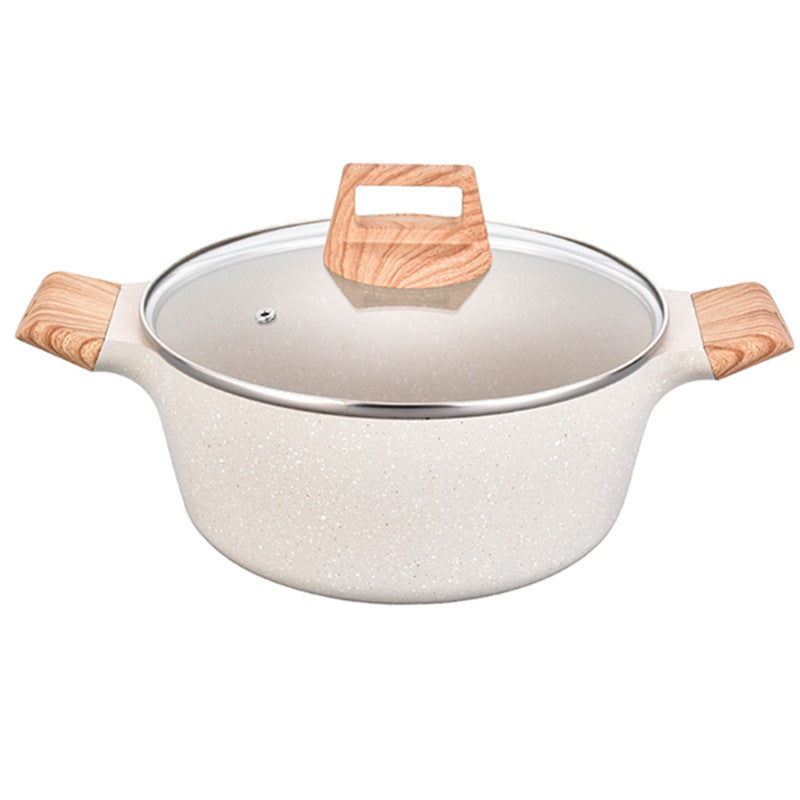 Korean Maifan Stone Non-Stick Soup Pot with Double Handles, Induction Cooker Compatible