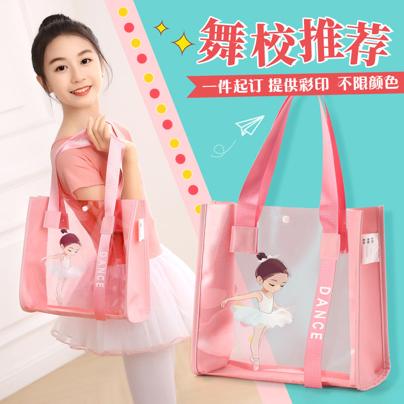 Kids Dance Bag for Ballet Latin Practice Clothes and Shoes