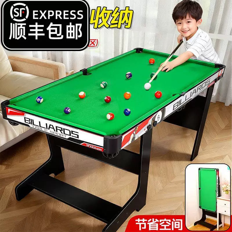 Foldable Kids' Billiards Table for Home, Indoor Family Game, Large Size