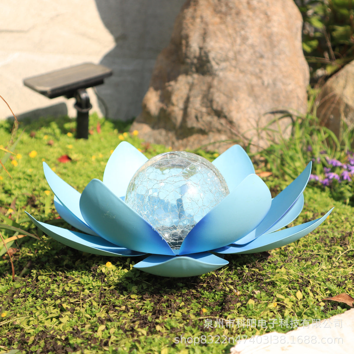 Solar-Powered Lotus Flower Garden Lawn Light - Waterproof Outdoor Decorative Landscape Lamp