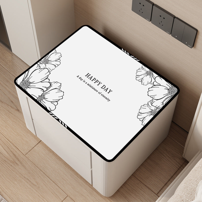 Luxury Floral Waterproof Leatherette Cabinet and Appliance Cover Mat