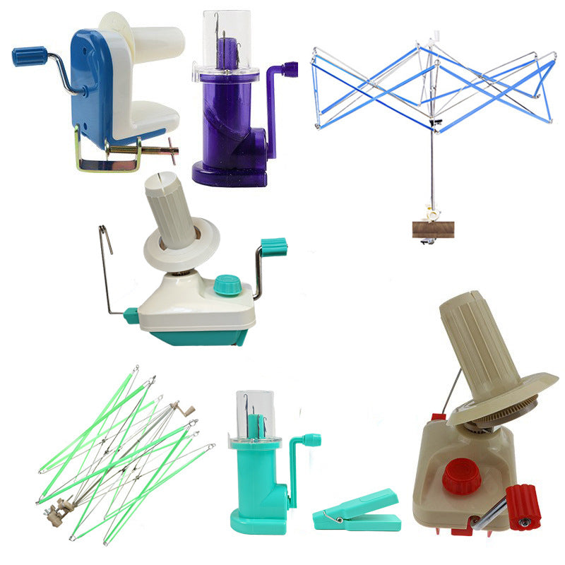 Manual Yarn Ball Winder and Swift Combo for Home Use